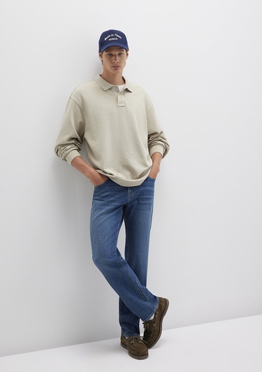  Mavi Lisbon Classic Denim Puslu Vintage Koyu Mavi Jean Pantolon 0010039-90818