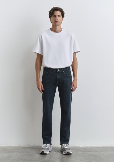  Mavi Lisbon Classic Denim Koyu Mavi Gölgeli Jean Pantolon 0010039-90646