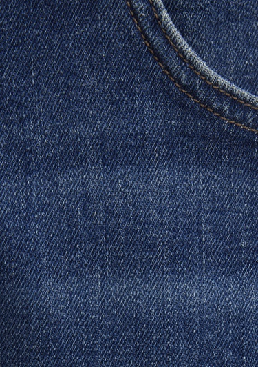  Mavi Lisbon Classic Denim Puslu Vintage Koyu Mavi Jean Pantolon 0010039-90818