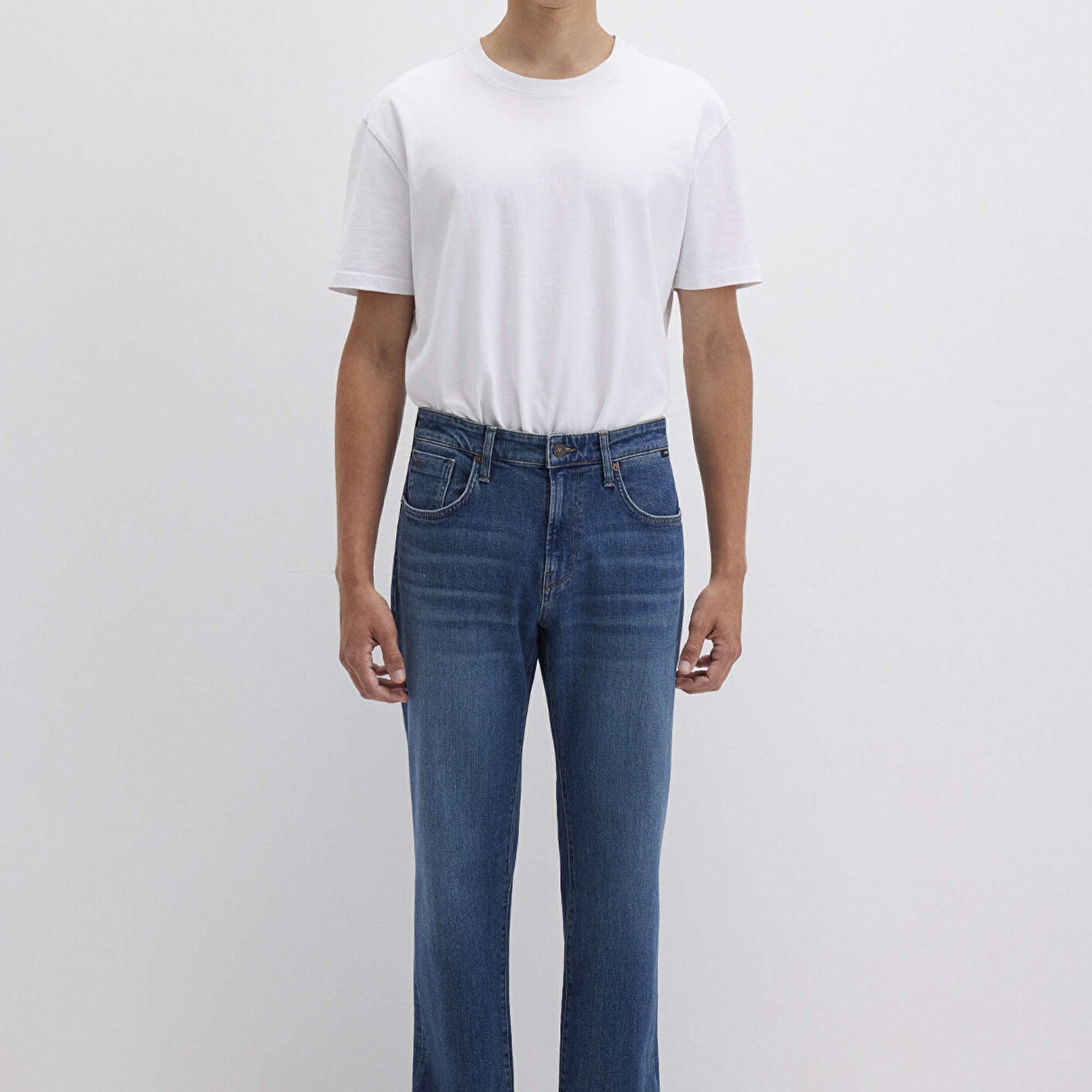 Mavi Lisbon Classic Denim Puslu Vintage Koyu Mavi Jean Pantolon 0010039-90818