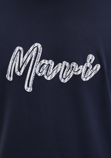  Mavi Mavi Baskılı Lacivert Tişört Regular Fit / Normal Kesim 0612935-70490