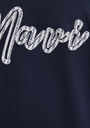  Mavi Mavi Baskılı Lacivert Tişört Regular Fit / Normal Kesim 0612935-70490