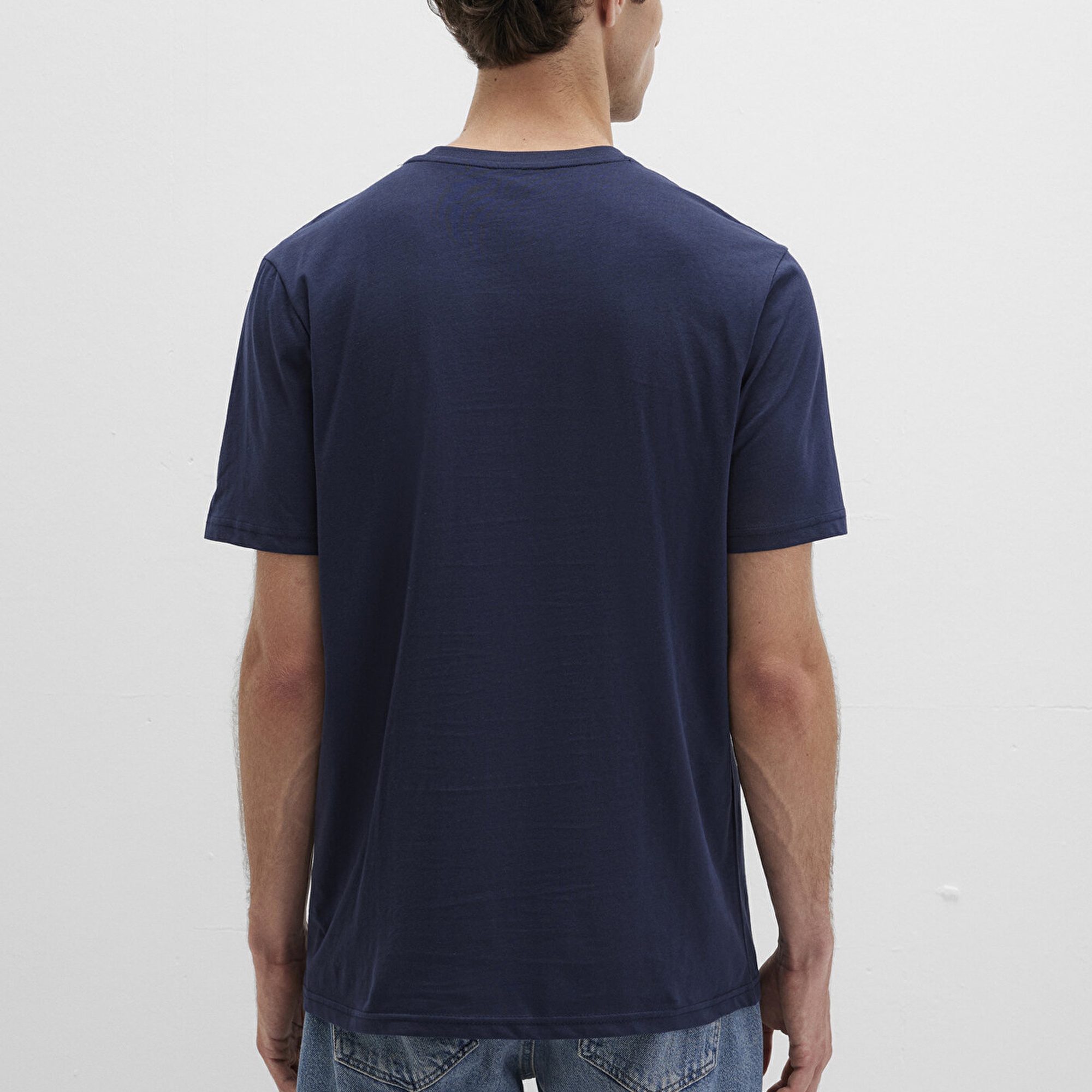 Mavi Mavi Baskılı Lacivert Tişört Regular Fit / Normal Kesim 0612935-70490