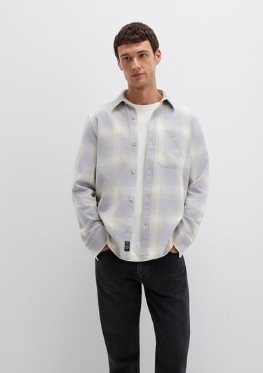  Mavi Kareli Mavi Gömlek Regular Fit / Normal Kesim 0211637-90847