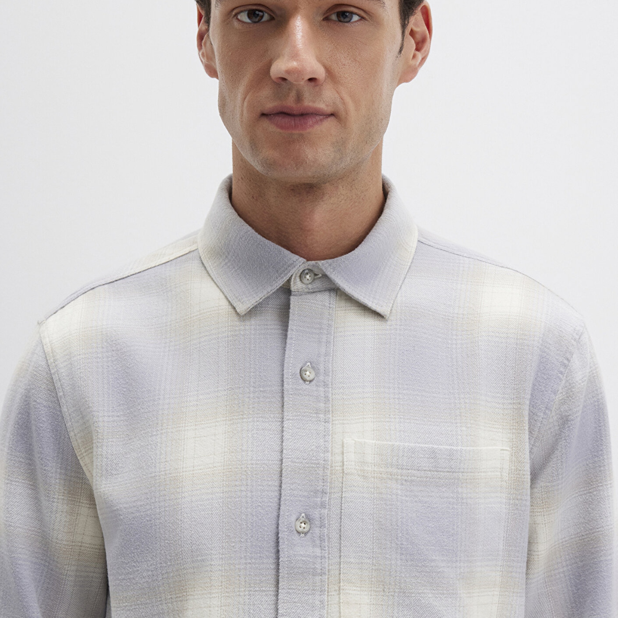 Mavi Kareli Mavi Gömlek Regular Fit / Normal Kesim 0211637-90847