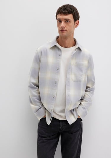  Mavi Kareli Mavi Gömlek Regular Fit / Normal Kesim 0211637-90847