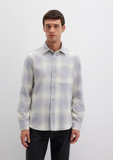  Mavi Kareli Mavi Gömlek Regular Fit / Normal Kesim 0211637-90847