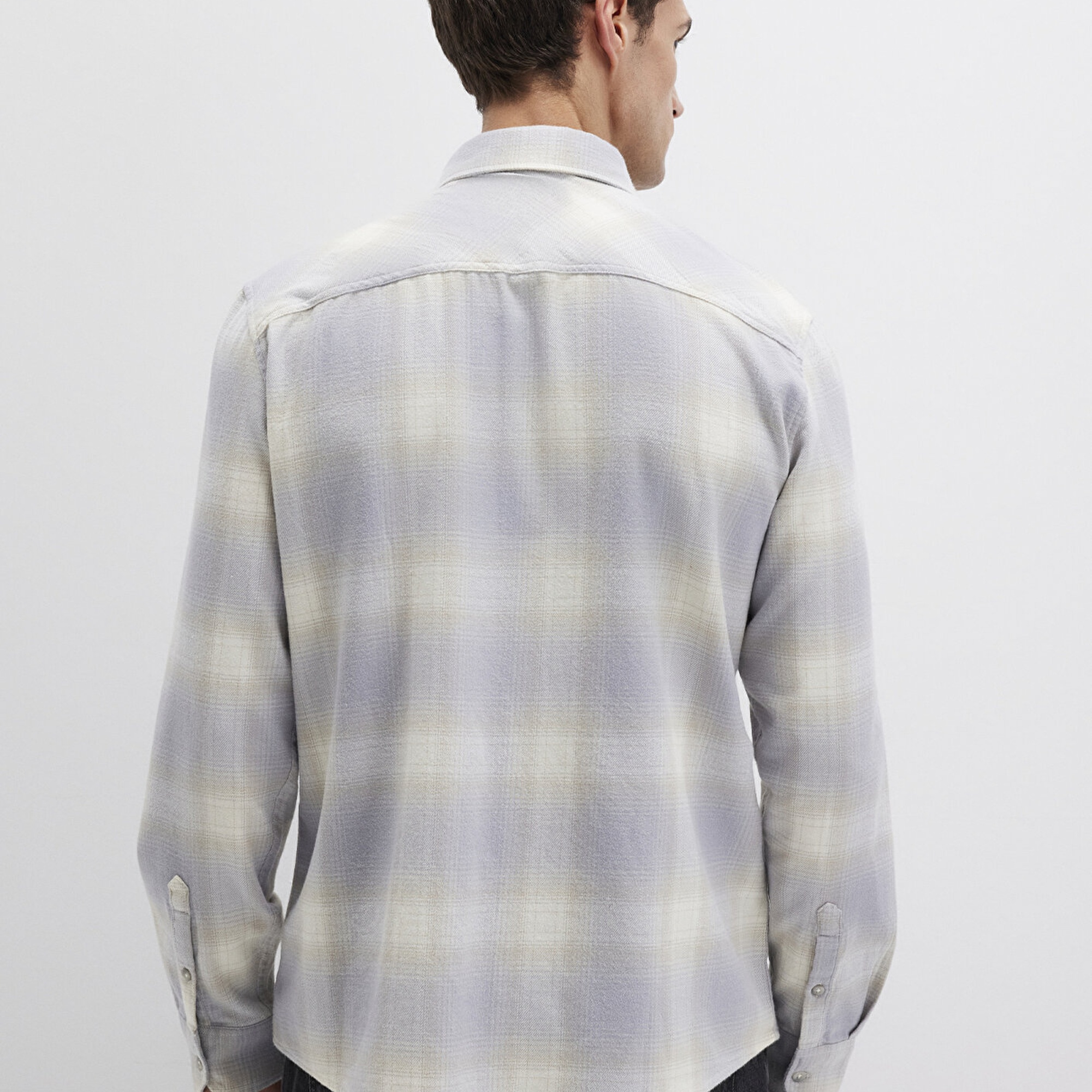 Mavi Kareli Mavi Gömlek Regular Fit / Normal Kesim 0211637-90847