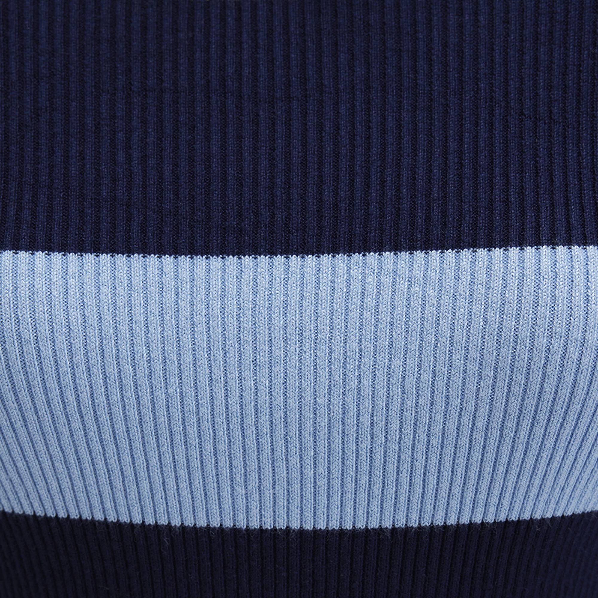 Mavi Blok Renkli Mavi Kazak Crop / Kısa Kesim 1710724-90702