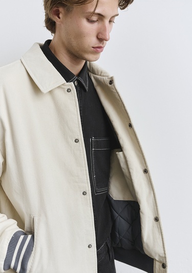  Mavi Mavi Jeans Baskılı Ekru Kolej Ceket 0110722-86411