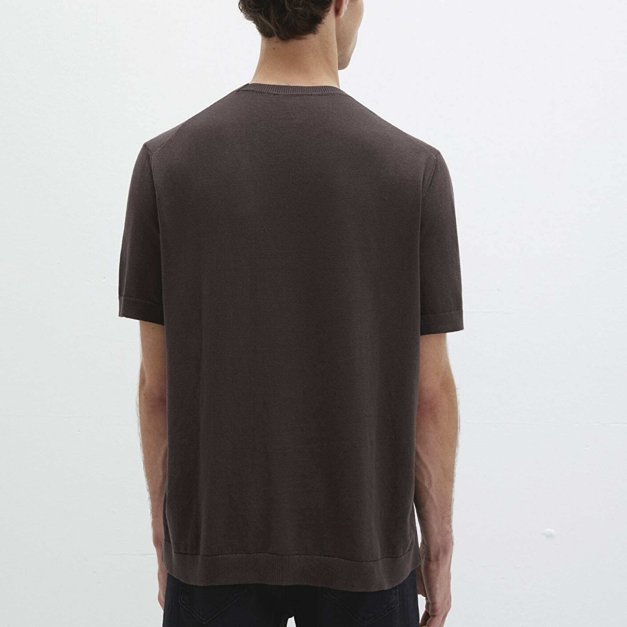 Mavi Kısa Kollu Kahverengi Triko Tişört Regular Fit / Normal Kesim 0710312-70219