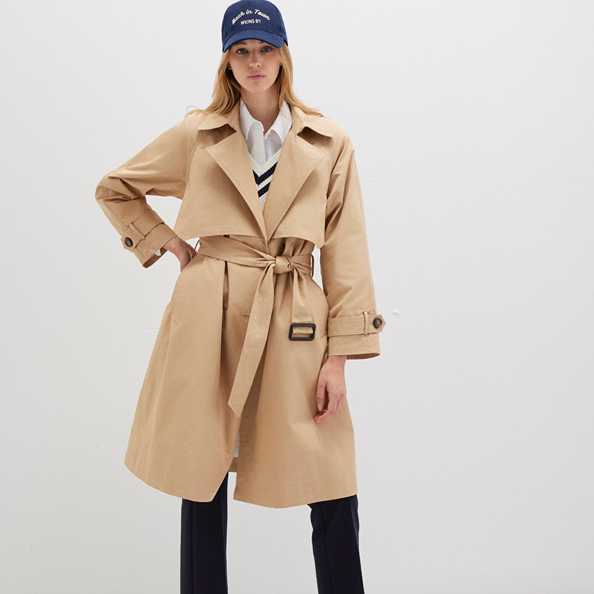 Mavi Bej Trençkot 110703-82323