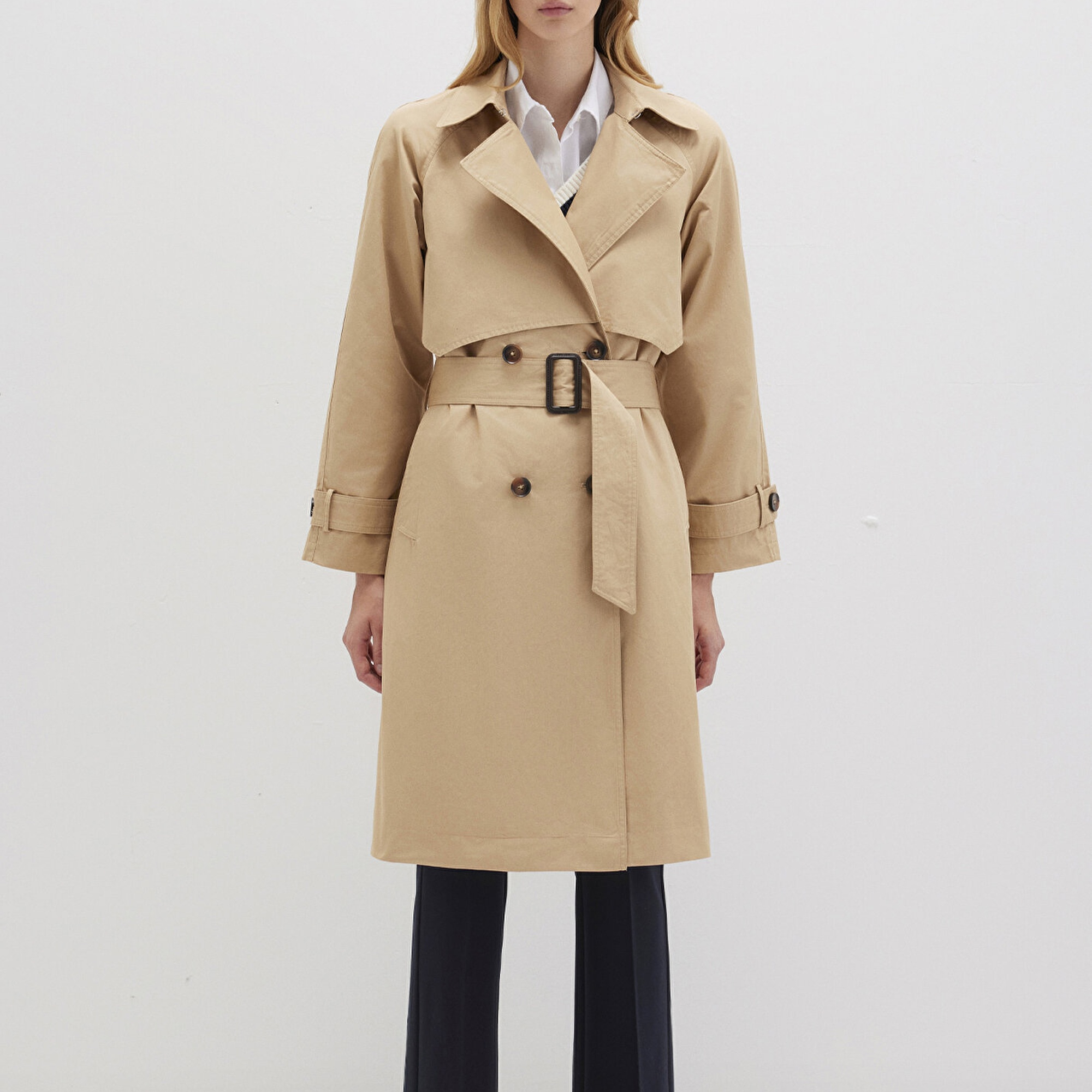 Mavi Bej Trençkot 110703-82323