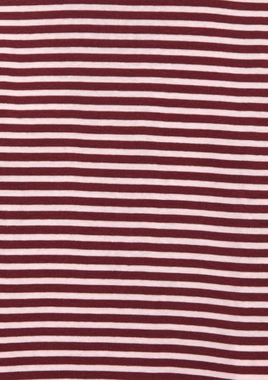  Mavi Çizgili Basic Tişört Fitted / Vücuda Oturan Kesim 7610351-88614