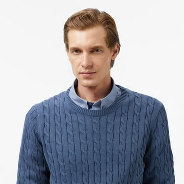  Nautica Erkek Mavi Classic Fit Kazak