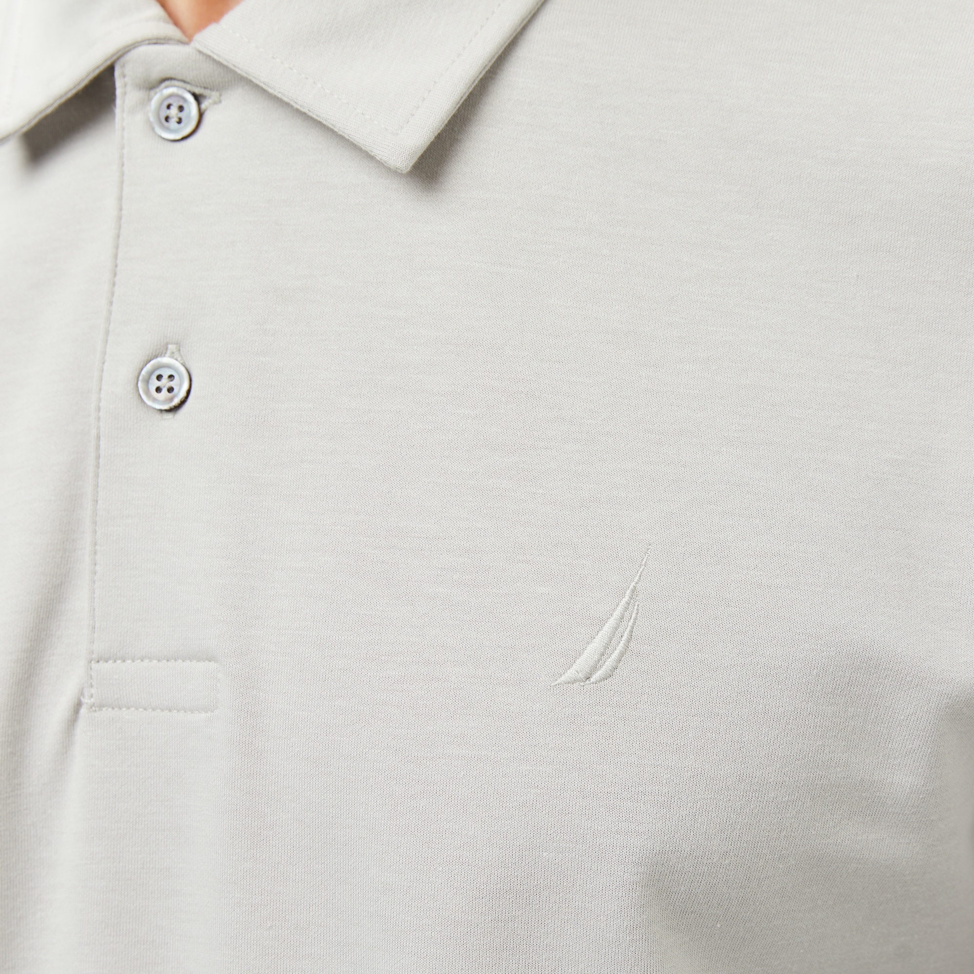 Nautica Erkek Gri Classic Fit Uzun Kollu Polo Yaka T-Shirt