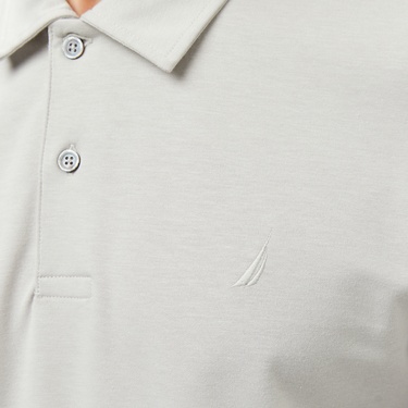  Nautica Erkek Gri Classic Fit Uzun Kollu Polo Yaka T-Shirt
