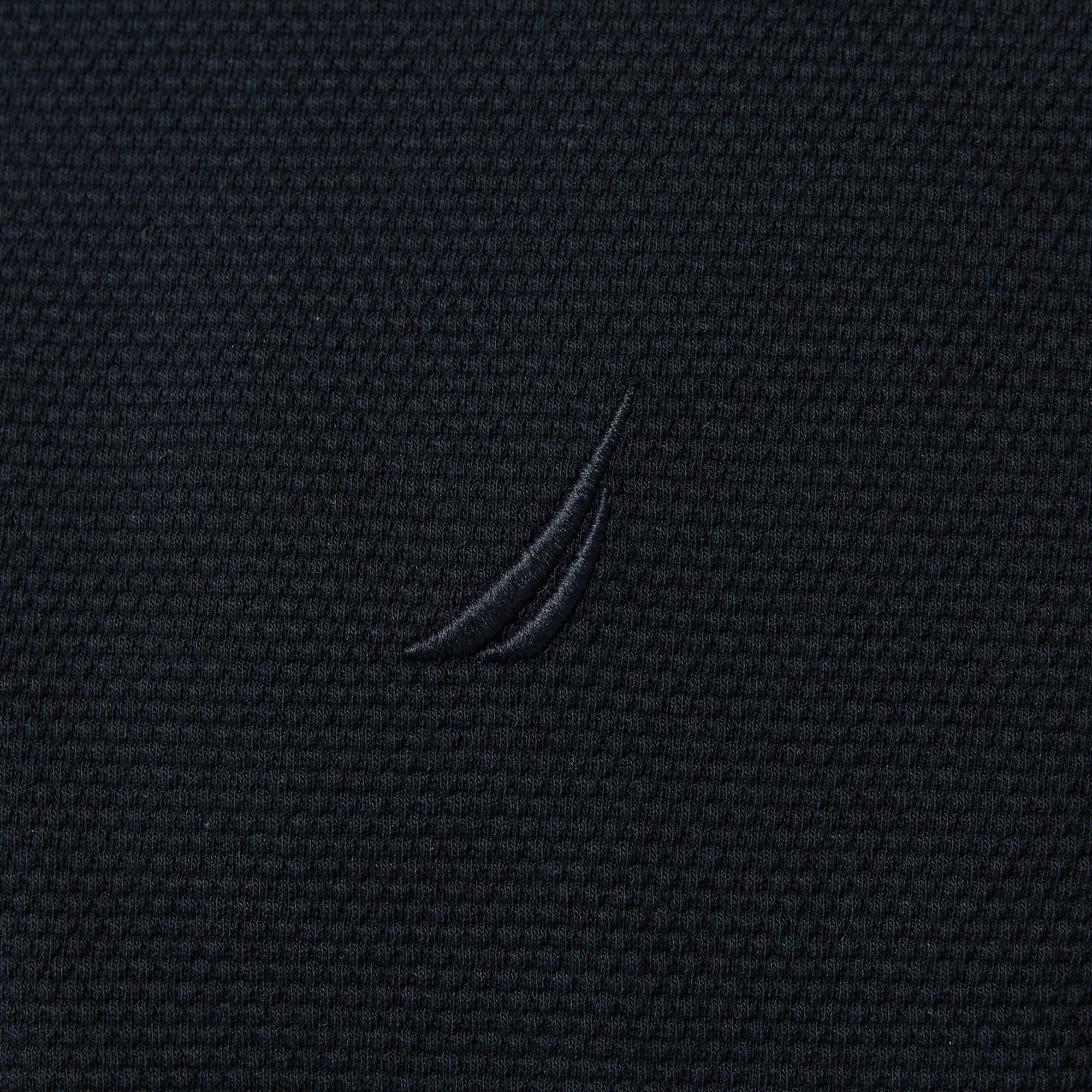 Nautica Erkek Siyah Classic Fit Uzun Kollu Polo Yaka T-Shirt