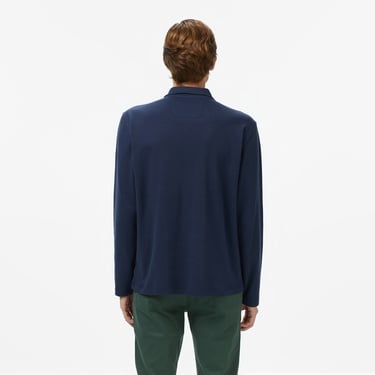  Nautica Erkek Lacivert Classic Fit Uzun Kollu Polo Yaka T-Shirt