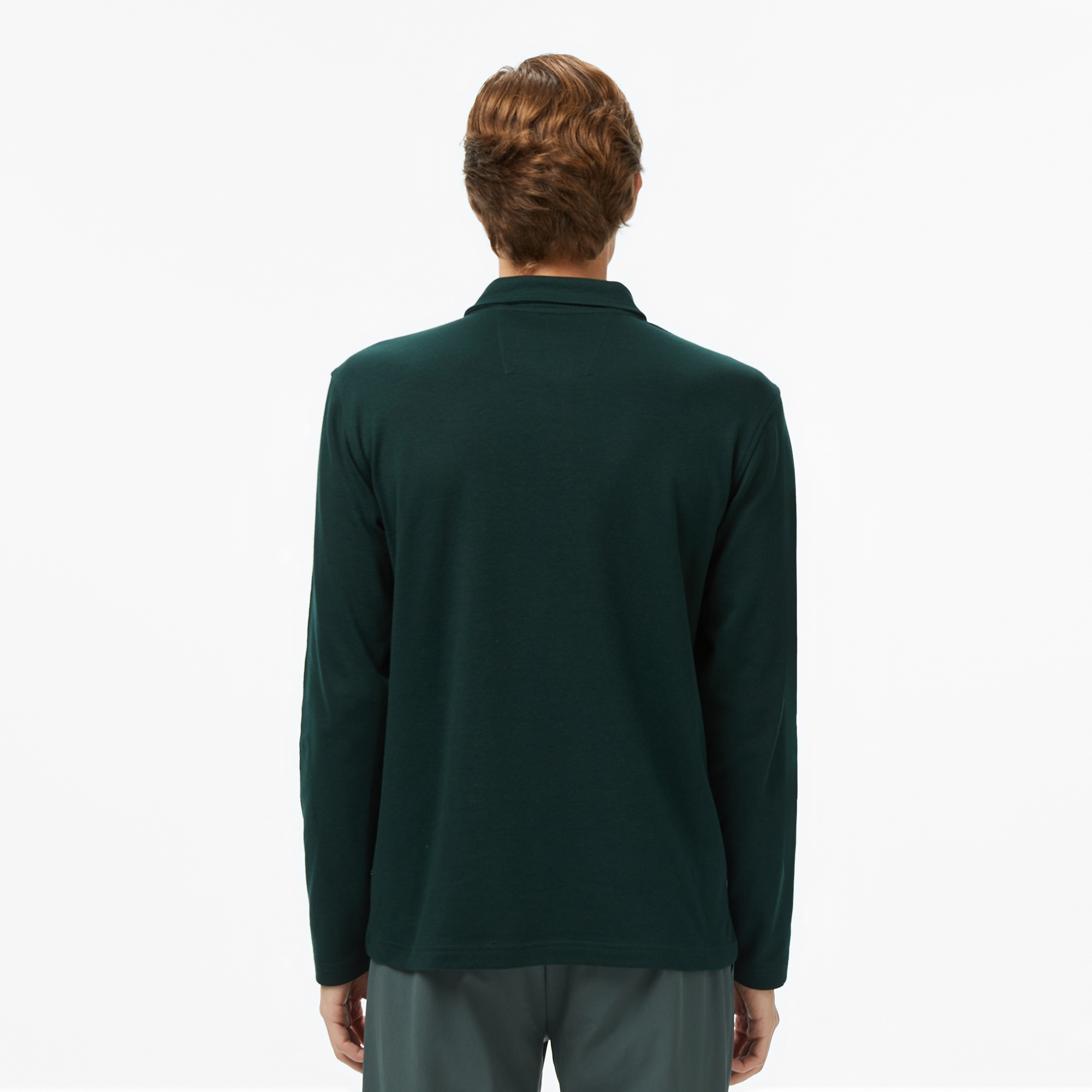 Nautica Erkek Yeşil Classic Fit Uzun Kollu Polo Yaka T-Shirt