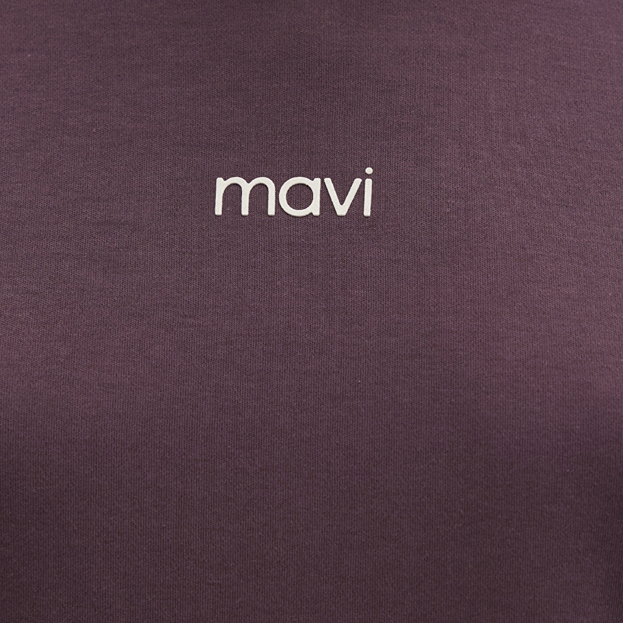 Mavi Logo Baskılı Bordo Tişört Loose Fit / Bol Rahat Kesim 1612829-70260