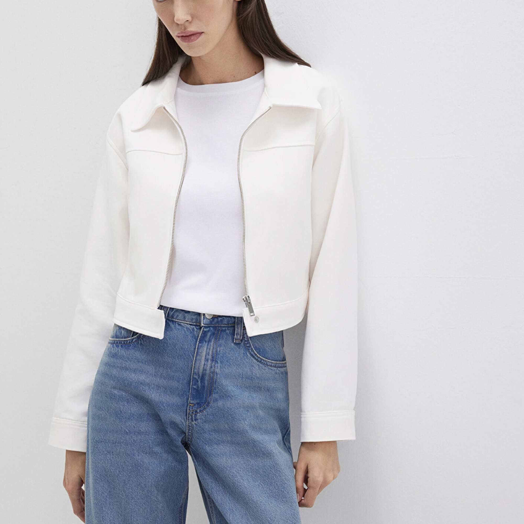 Mavi Ekru Ceket Fitted / Vücuda Oturan Kesim 1110770-70057