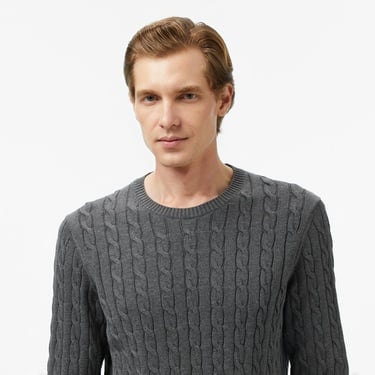  Nautica Erkek Gri Classic Fit Kazak