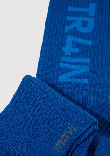  Mavi TR4IN Baskılı Mavi Soket Çorap 0911969-32213