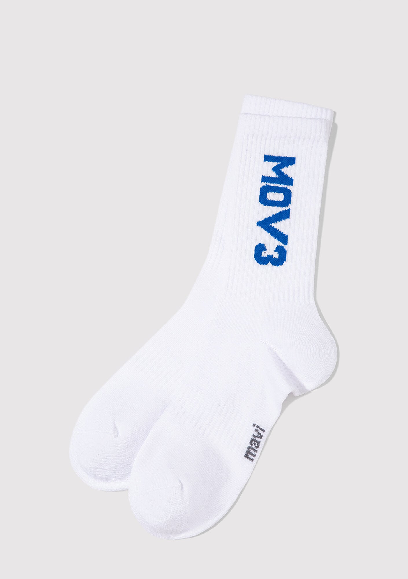  Mavi MOV3 Beyaz Soket Çorap 0911969-620