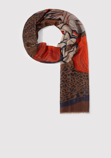  Mavi Kahverengi Şal 1913477-26823