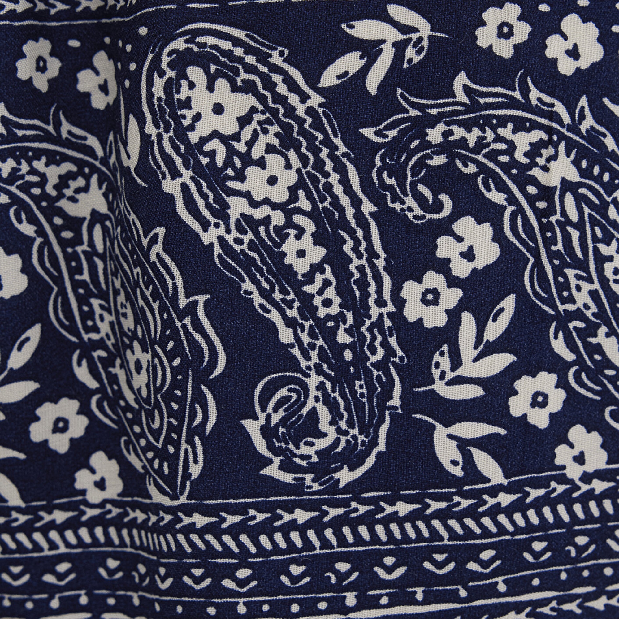 Mavi Etnik Baskılı Lacivert Pantolon 1011123-90738