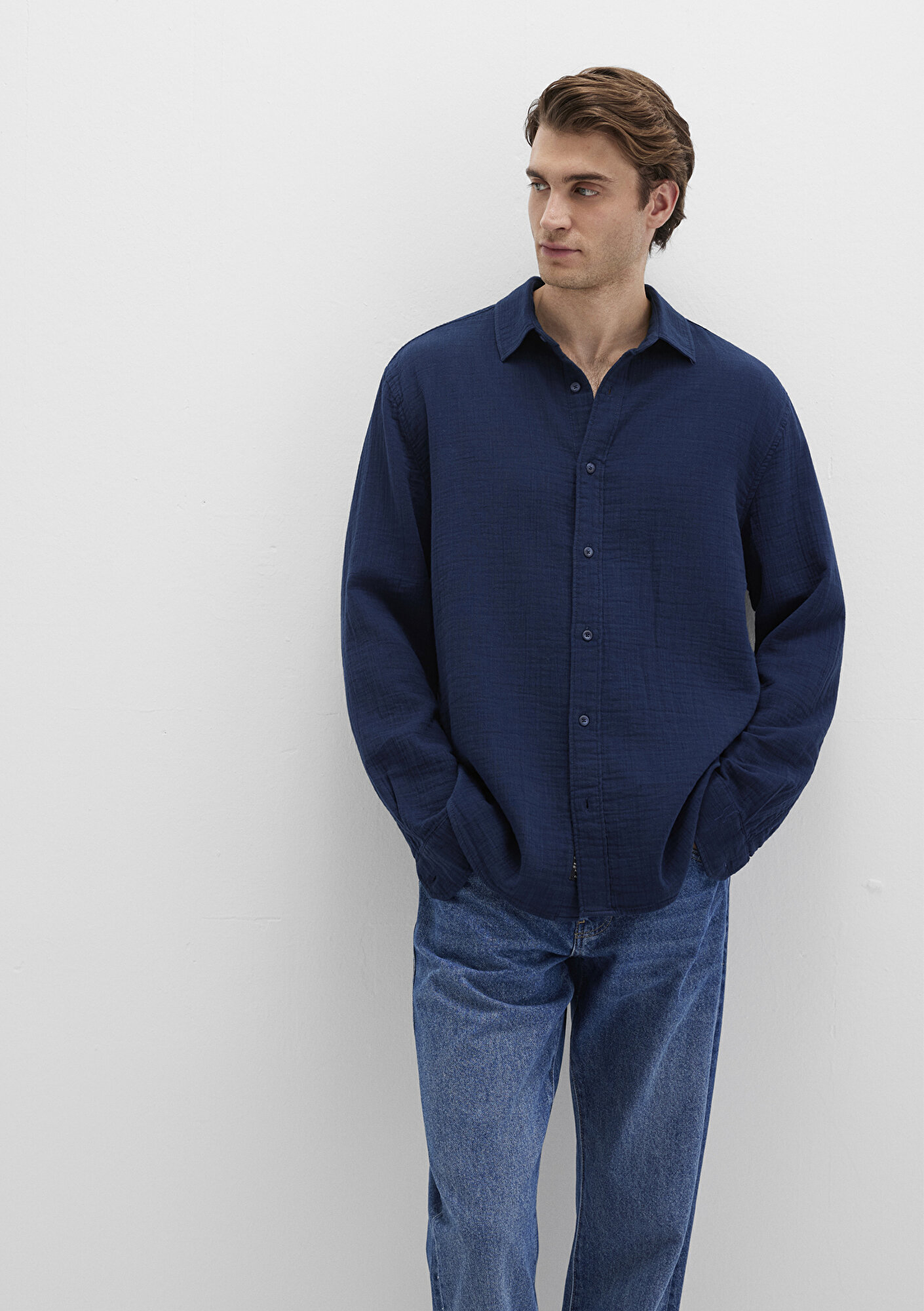  Mavi Lacivert Gömlek Regular Fit / Normal Kesim 0211518-80872