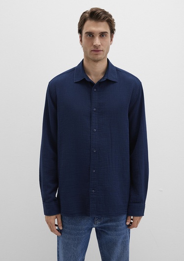  Mavi Lacivert Gömlek Regular Fit / Normal Kesim 0211518-80872