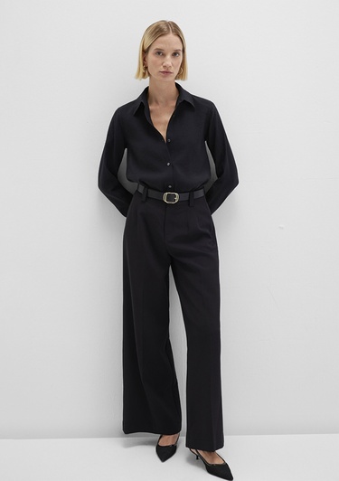  Mavi Siyah Gömlek Regular Fit / Normal Kesim 1211374-900