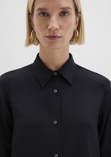  Mavi Siyah Gömlek Regular Fit / Normal Kesim 1211374-900