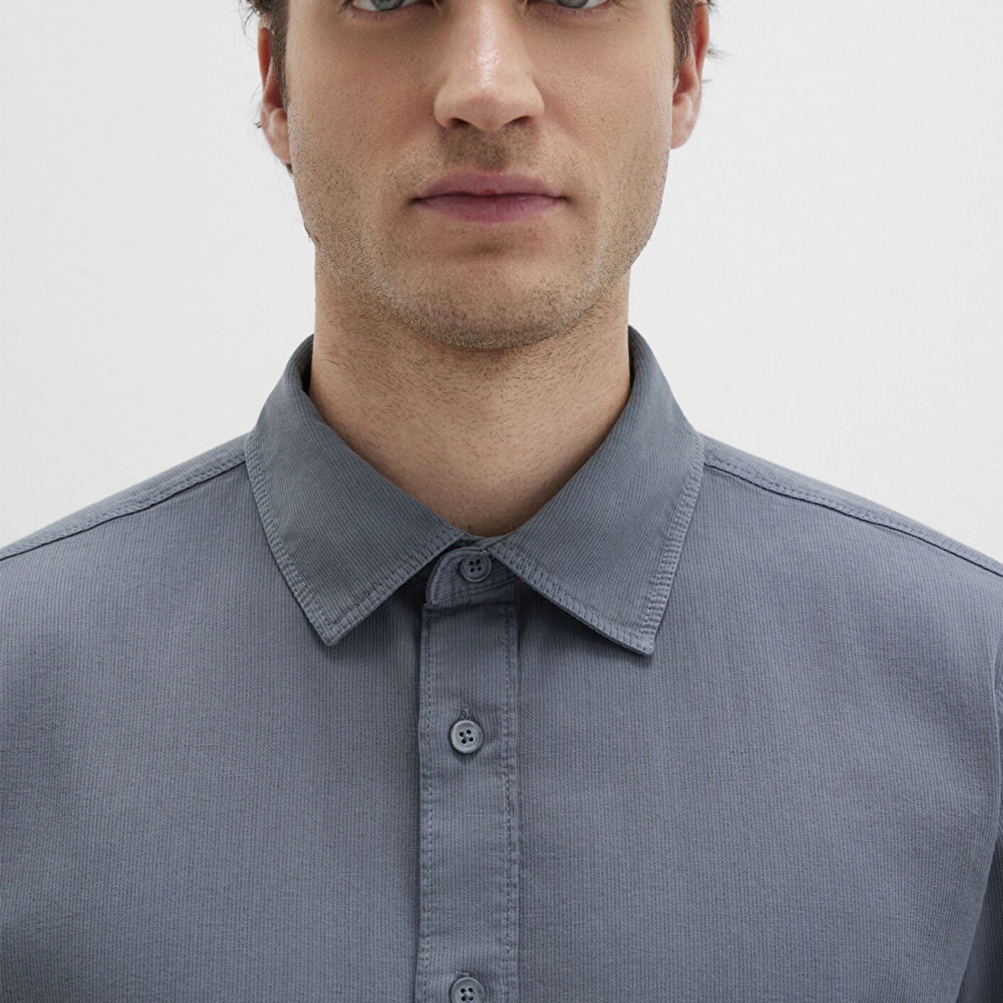 Mavi Gri Gömlek Regular Fit / Normal Kesim 0211641-80889