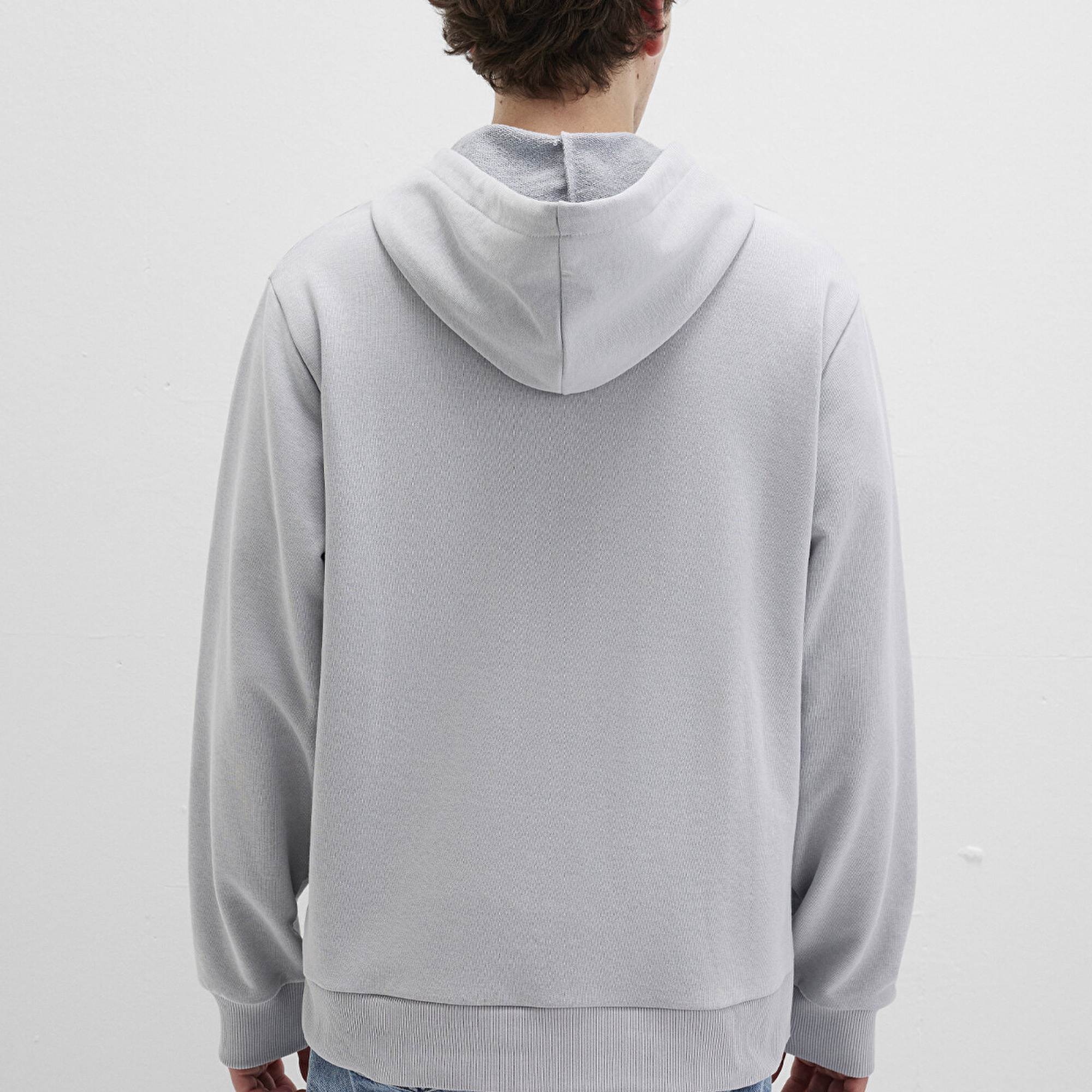 Mavi Mavi Logo Baskılı Gri Sweatshirt 0S10395-70075