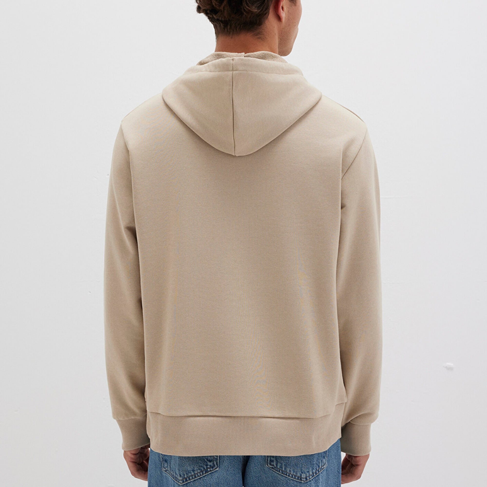 Mavi Mavi Logo Baskılı Bej Sweatshirt 0S10395-70004