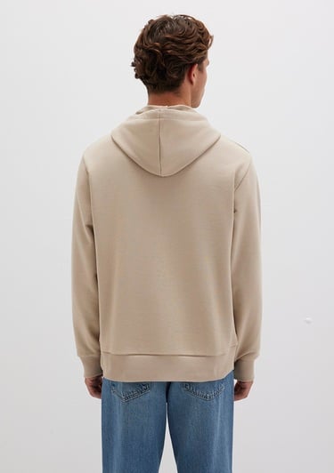  Mavi Mavi Logo Baskılı Bej Sweatshirt 0S10395-70004