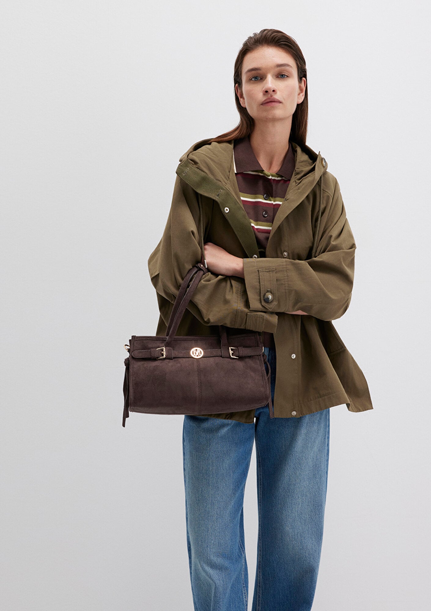  Mavi Yeşil Trençkot 1110573-71543