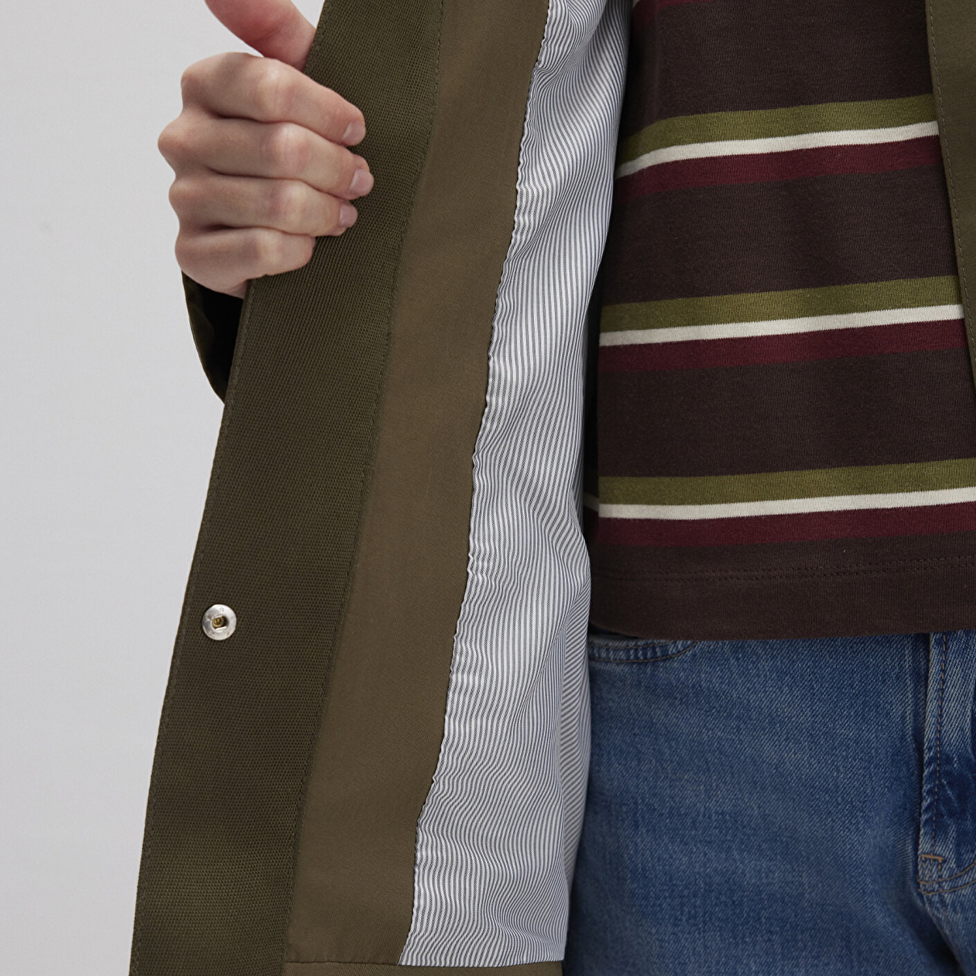 Mavi Yeşil Trençkot 1110573-71543