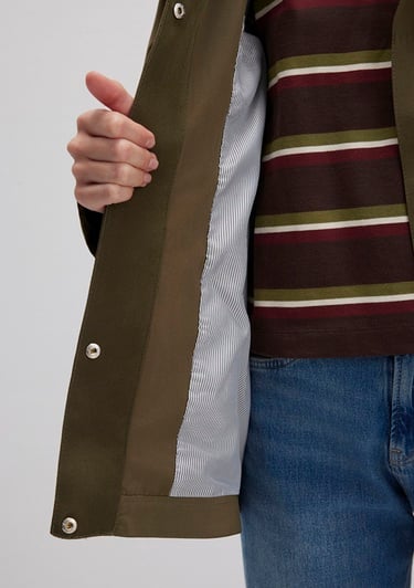  Mavi Yeşil Trençkot 1110573-71543