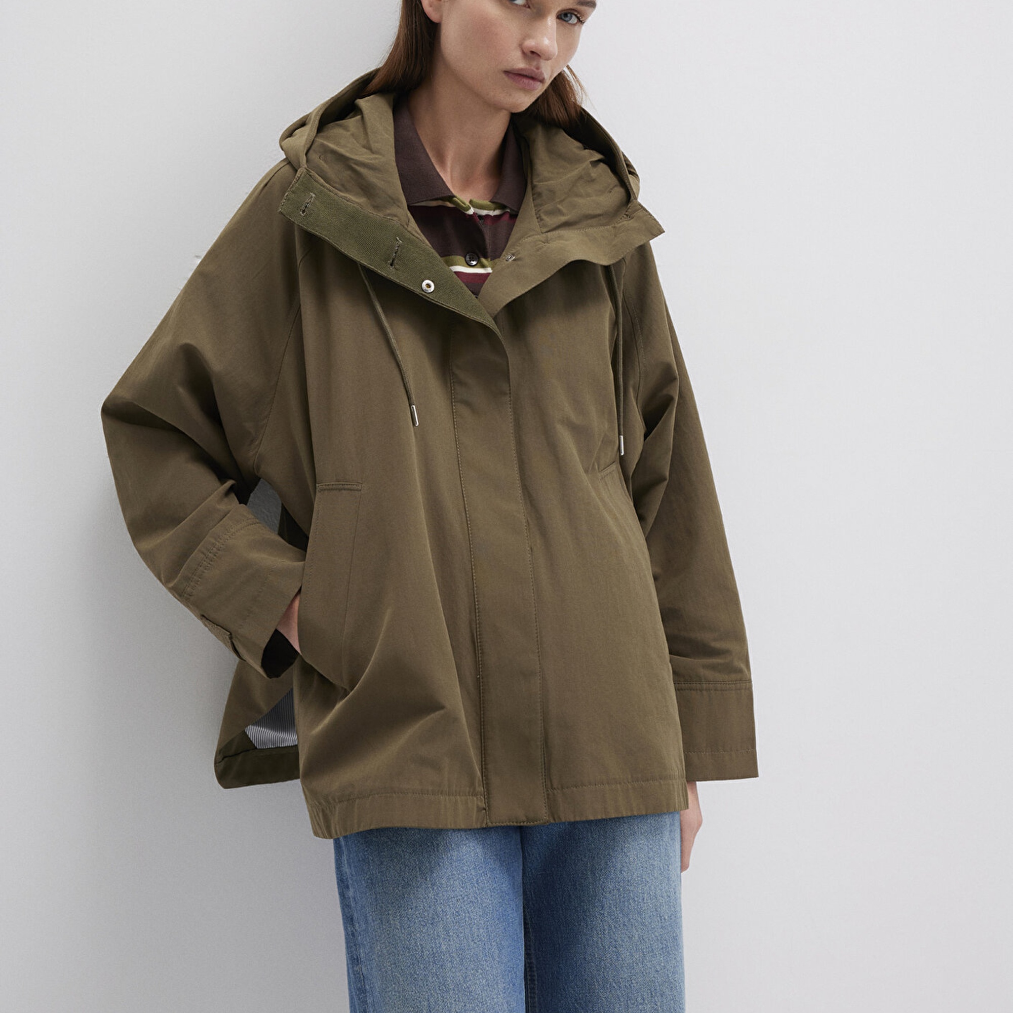 Mavi Yeşil Trençkot 1110573-71543