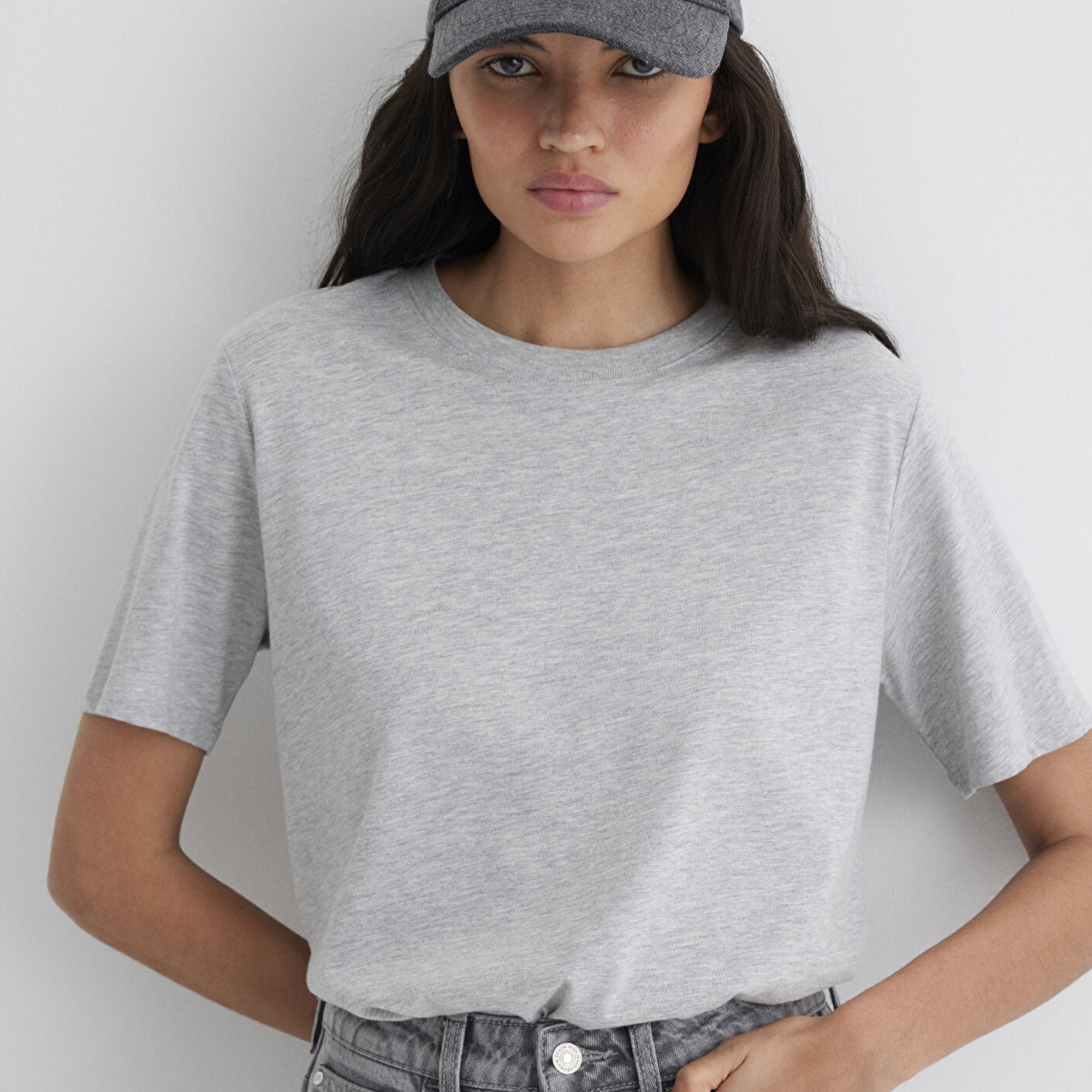 Mavi Kedi İşlemeli Antrasit Şapka 1913287-22864