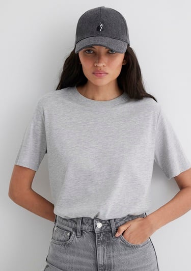  Mavi Kedi İşlemeli Antrasit Şapka 1913287-22864