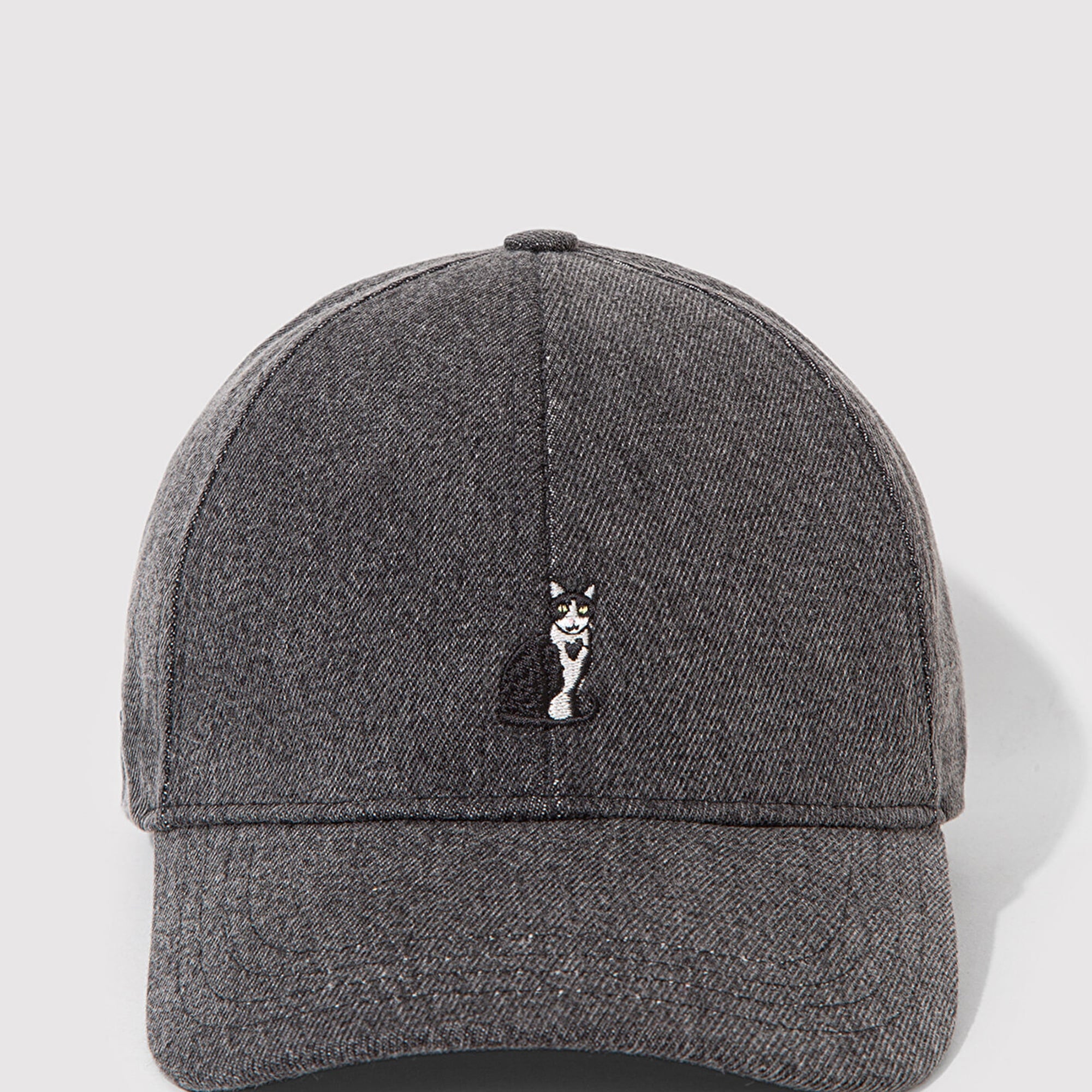 Mavi Kedi İşlemeli Antrasit Şapka 1913287-22864