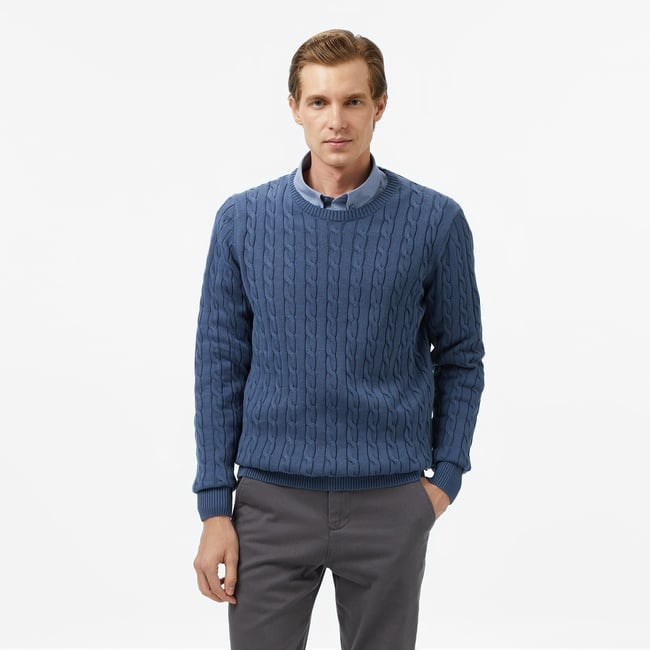  Nautica Erkek Mavi Classic Fit Kazak