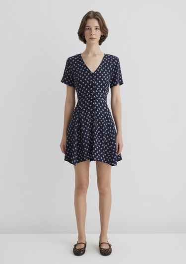  Mavi Lacivert Elbise 1310760-91069