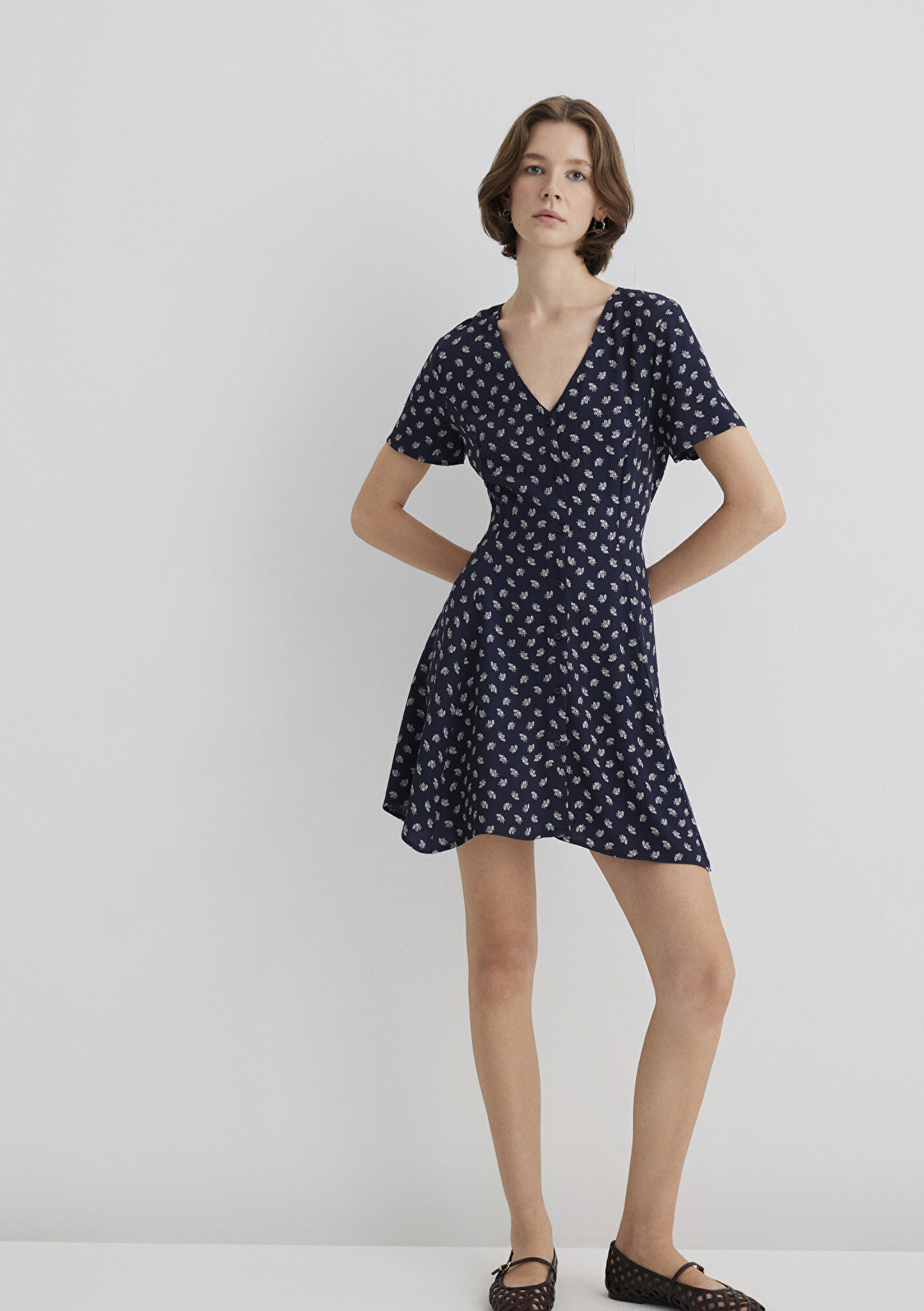  Mavi Lacivert Elbise 1310760-91069