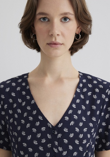  Mavi Lacivert Elbise 1310760-91069